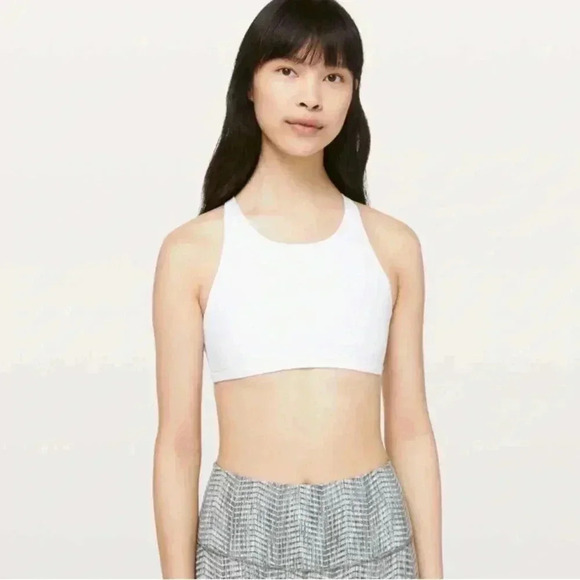 Lululemon Free To Be  Bra *Wild High Neck White 2 - Picture 3 of 7